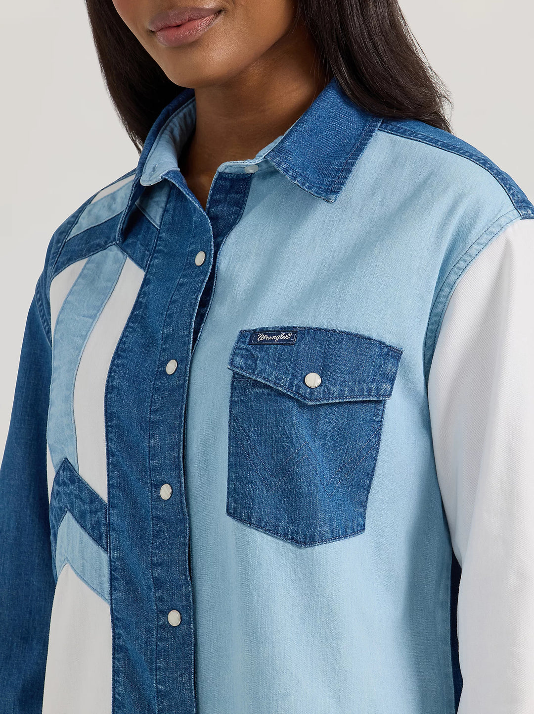 Wrangler - Womens Terri Denim Arena Shirt