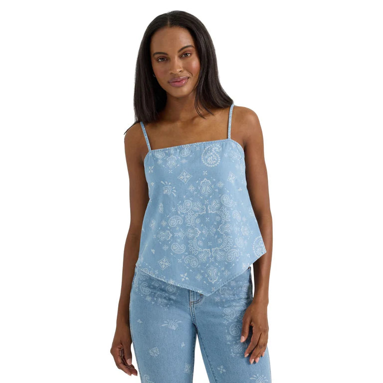 Wrangler - Womens Retro Paisley Denim Top