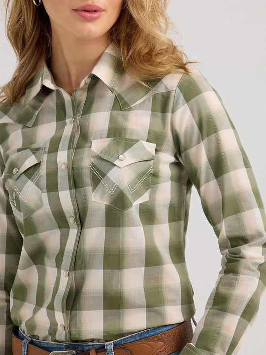 Wrangler - Womens Olivia Plaid Arena Shirt