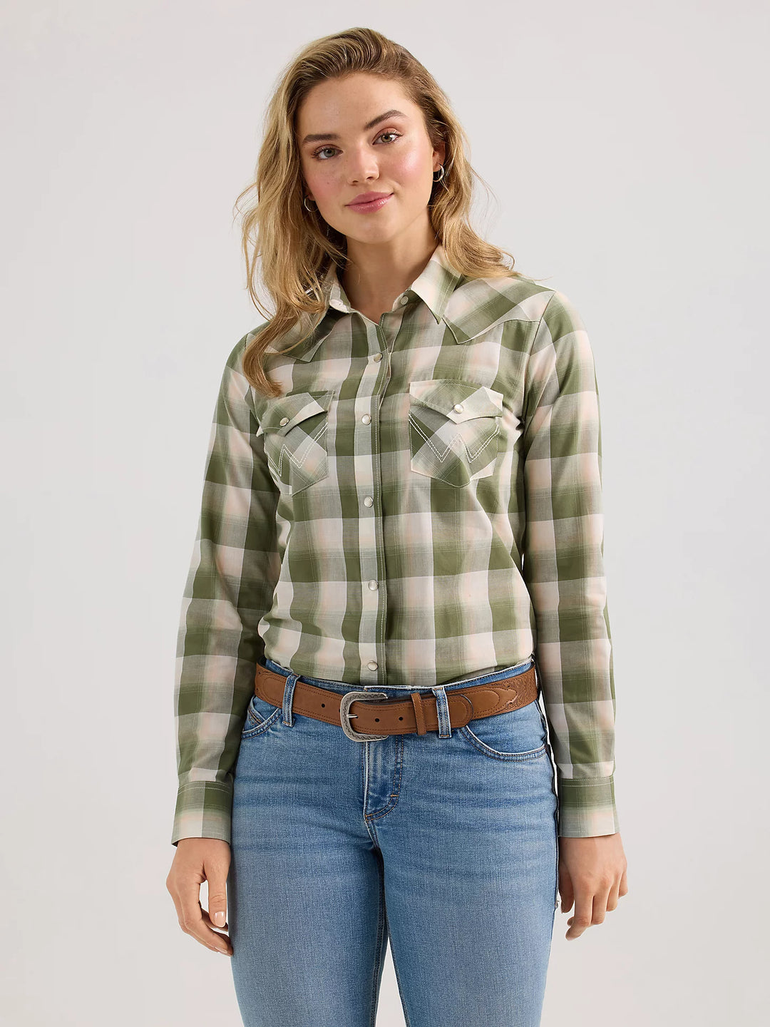 Wrangler - Womens Olivia Plaid Arena Shirt