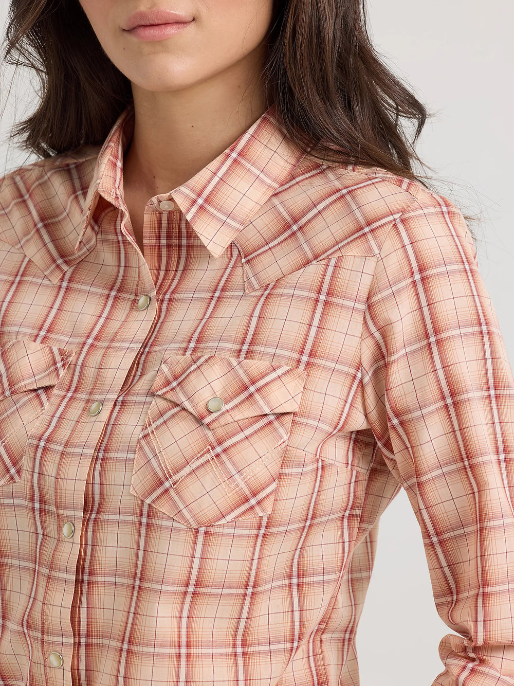 Wrangler - Womens Pink Plaid Arena Shirt