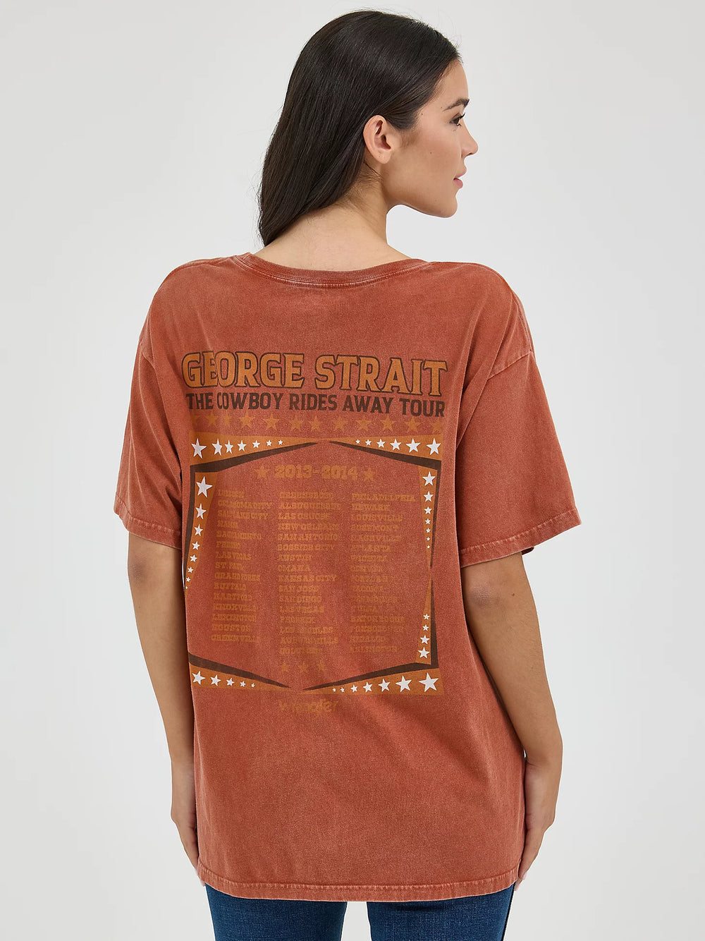 Wrangler - Womens Rust George Strait Tee