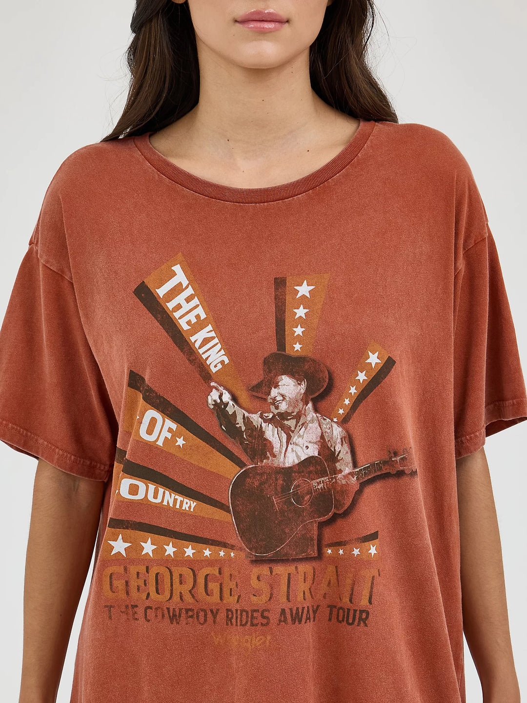 Wrangler - Womens Rust George Strait Tee