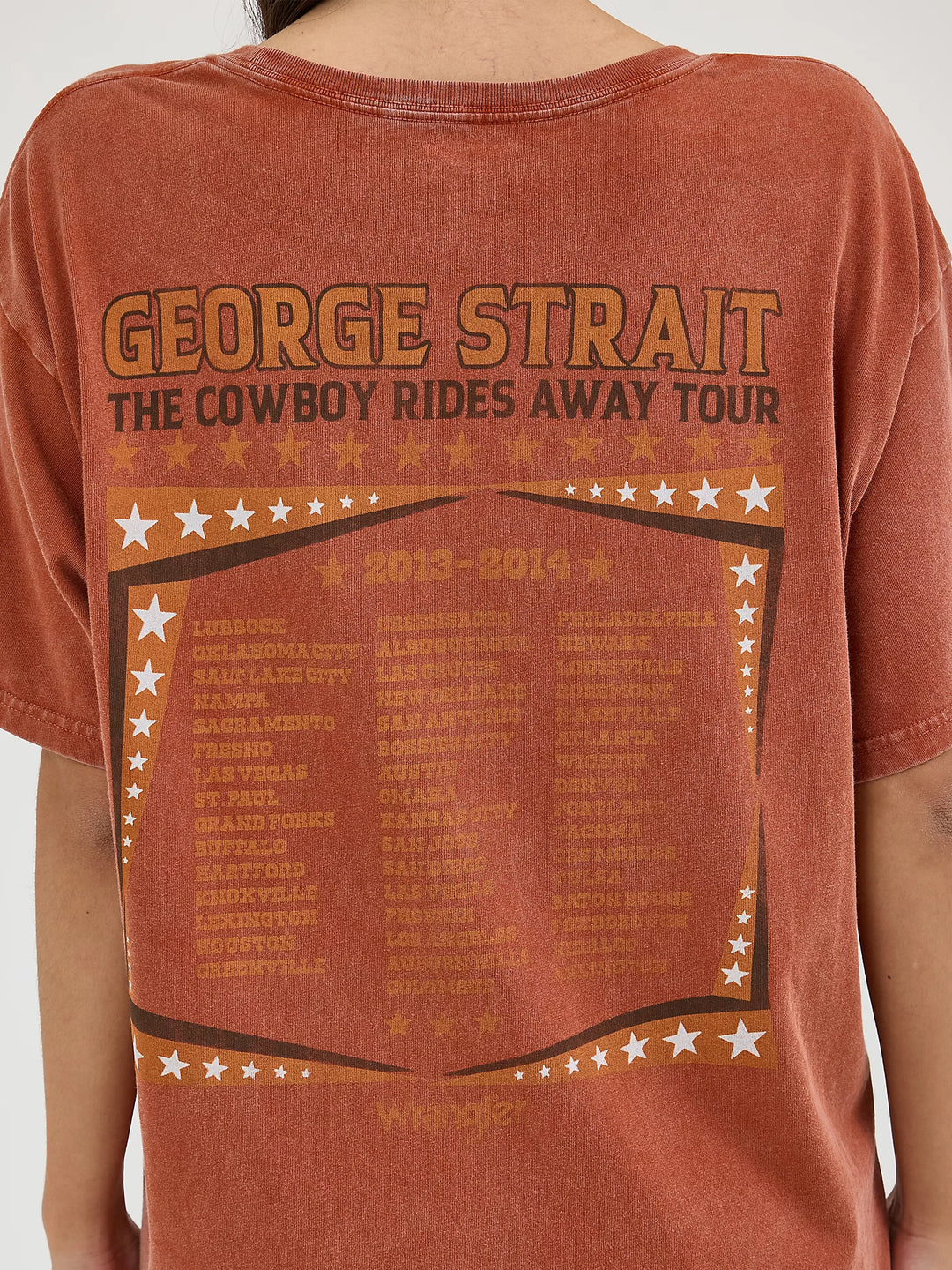 Wrangler - Womens Rust George Strait Tee