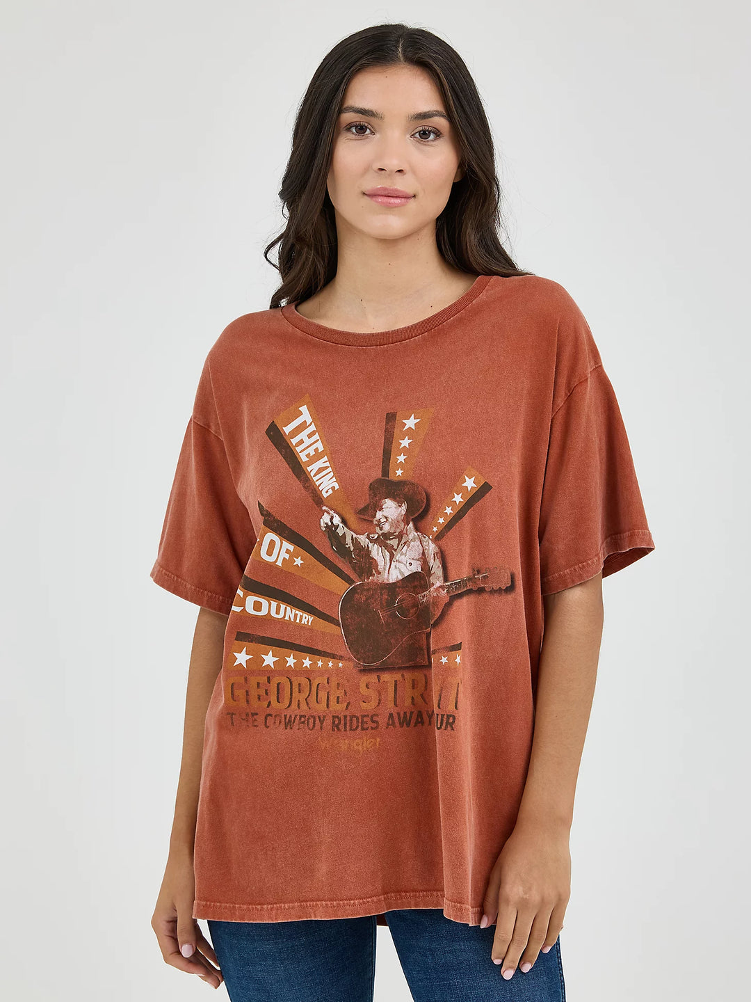 Wrangler - Womens Rust George Strait Tee