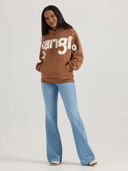 Wrangler - Womens Logo Tan Hoodie