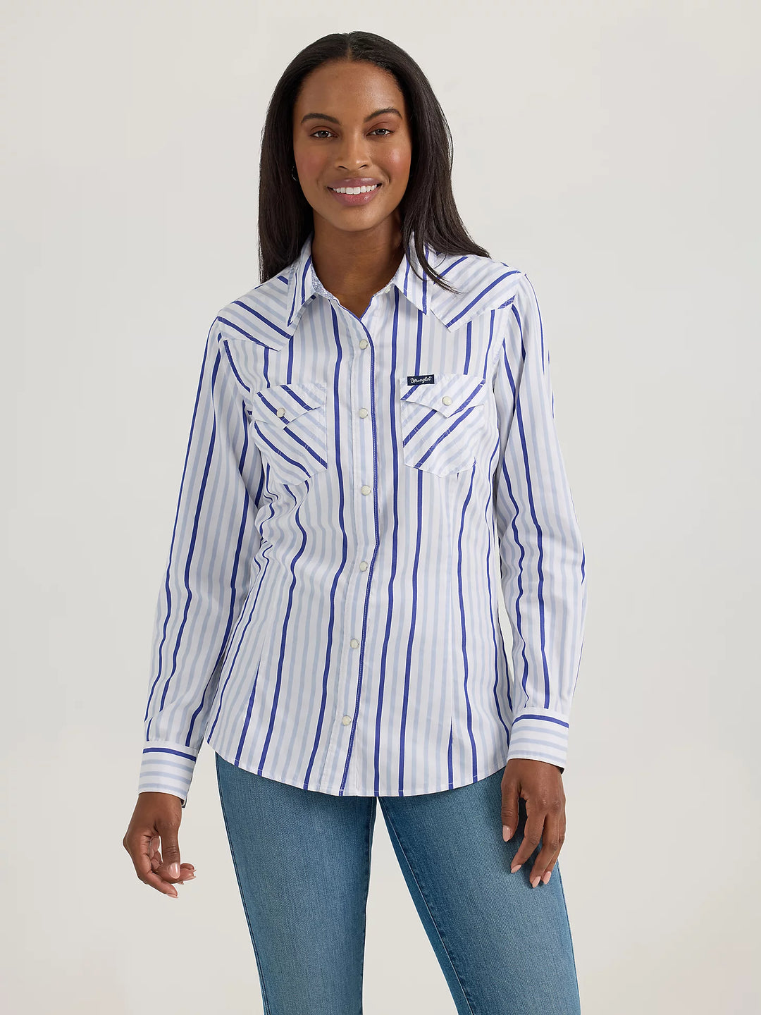 Wrangler - Womens Bessie Stripe Arena Shirt