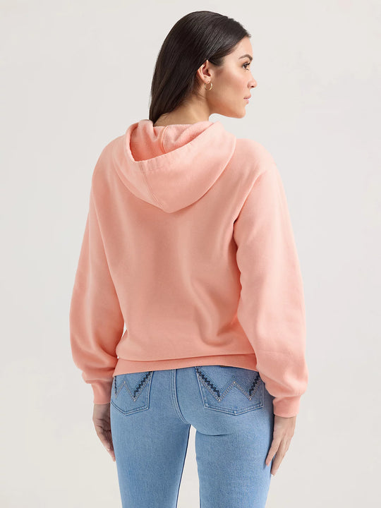 Wrangler - Womens Logo Pink Hoodie