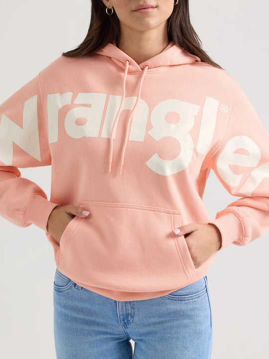 Wrangler - Womens Logo Pink Hoodie