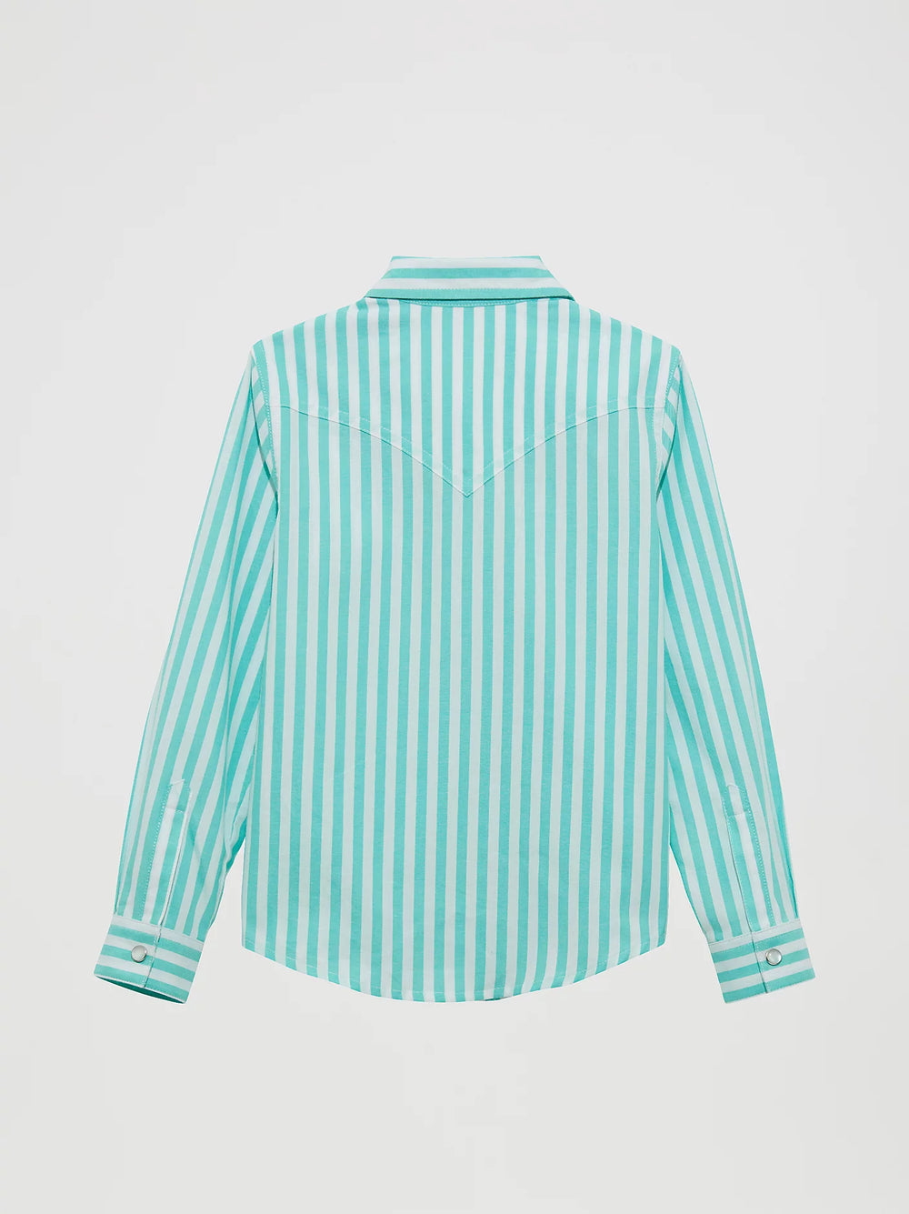 Wrangler - Girls Teal Snap Stripe Arena Shirt