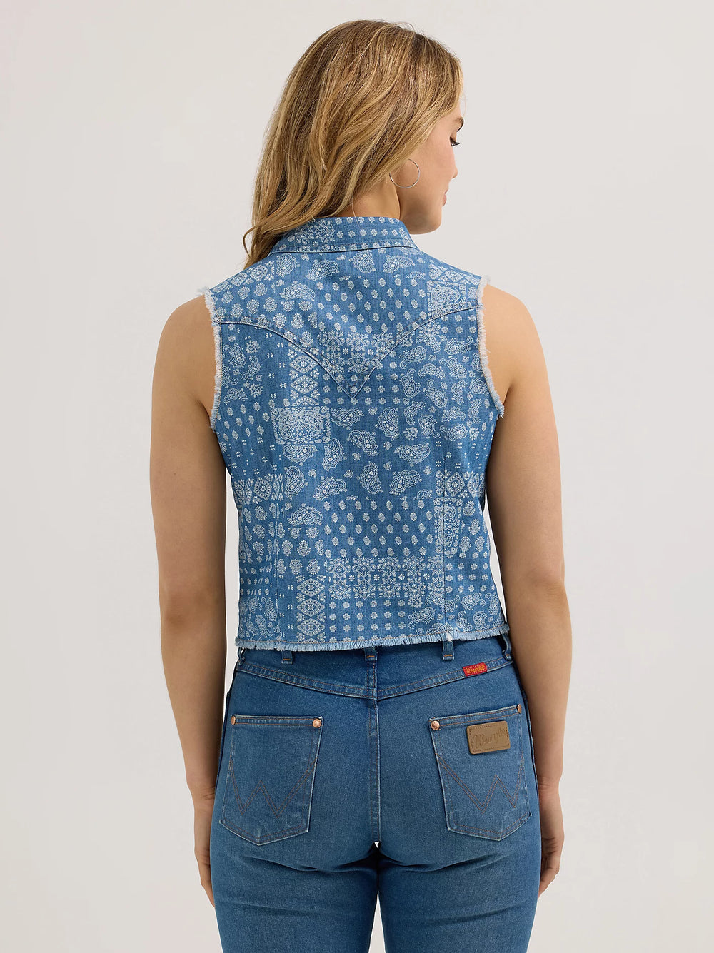 Wrangler - Womens Paisley Tank Denim Top