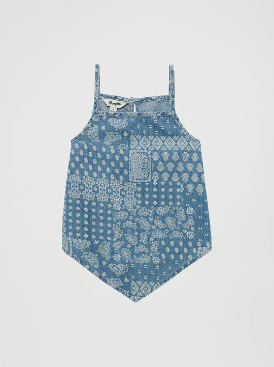Wrangler - Girls Hankerchief Paisley Tank Top