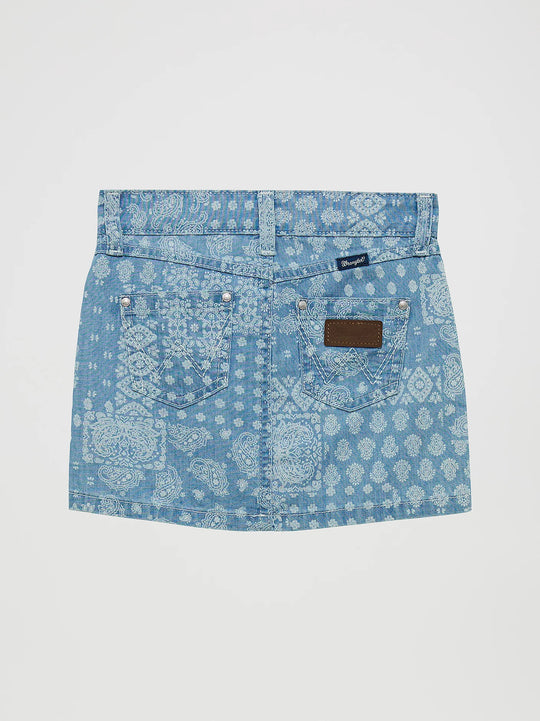 Wrangler - Girls Bandana Denim Skirt