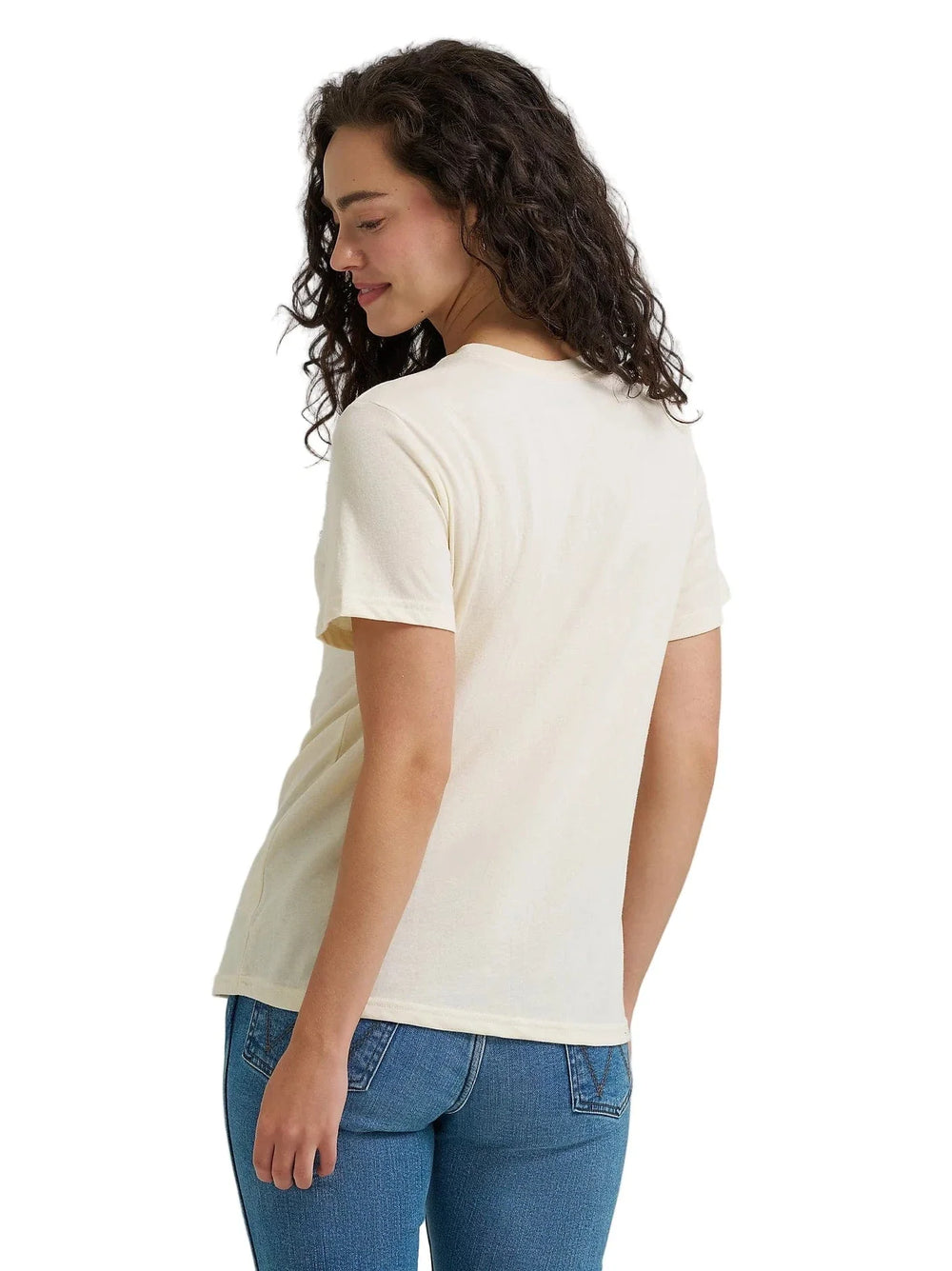 Wrangler - Womens Pearled Ivory Tee