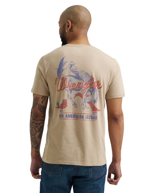 Wrangler - Mens Cream Trench Tee