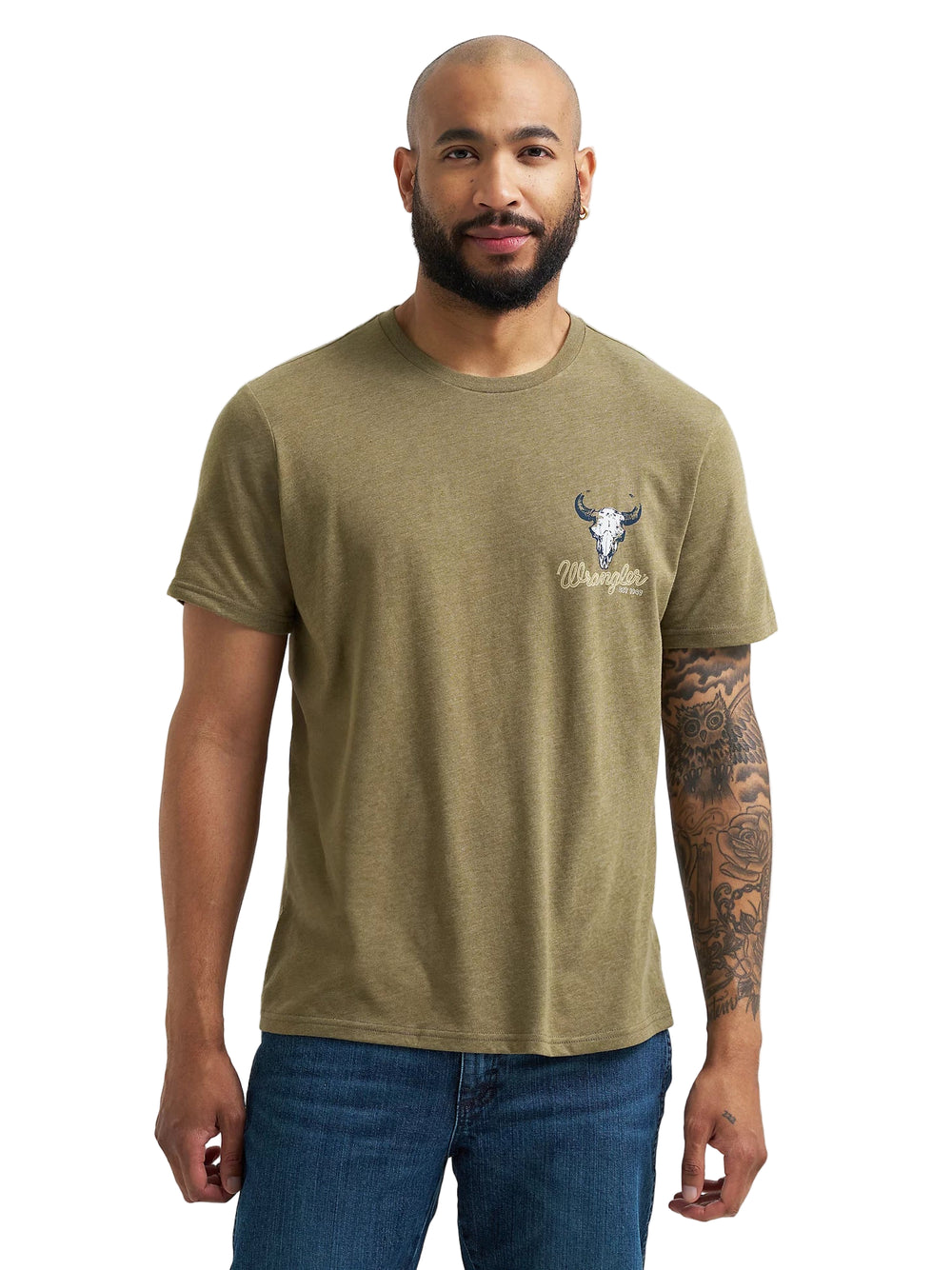 Wrangler - Mens Olive Tee