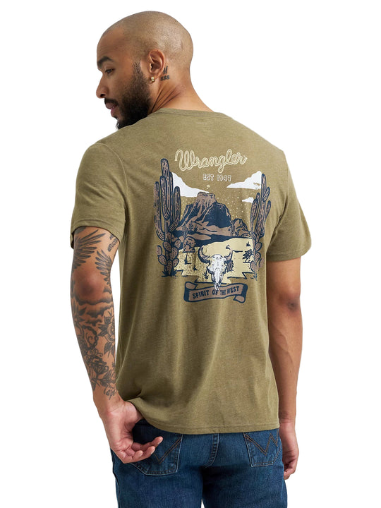 Wrangler - Mens Olive Tee