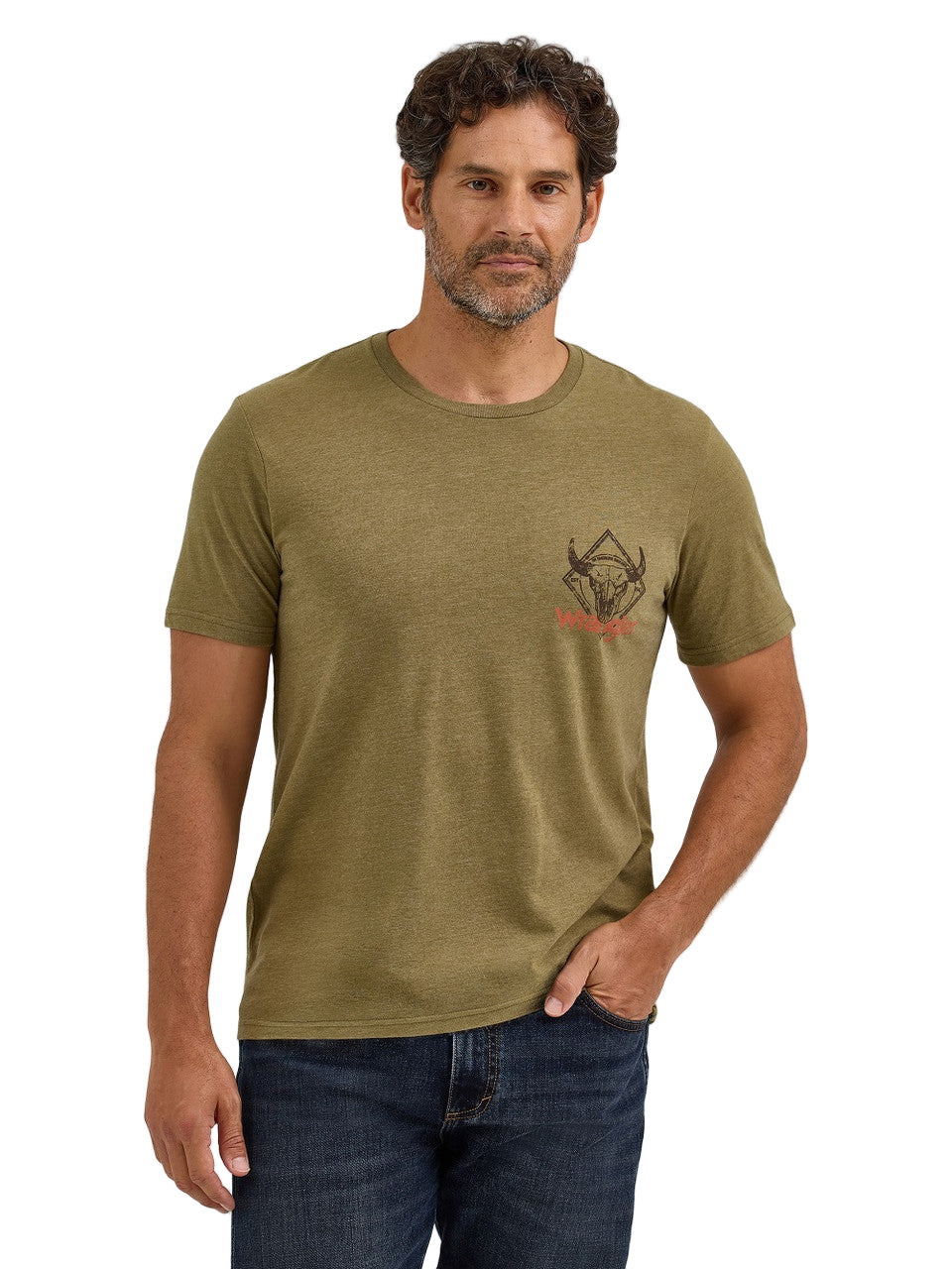 Wrangler - Mens Olive Spirit Of The West Tee