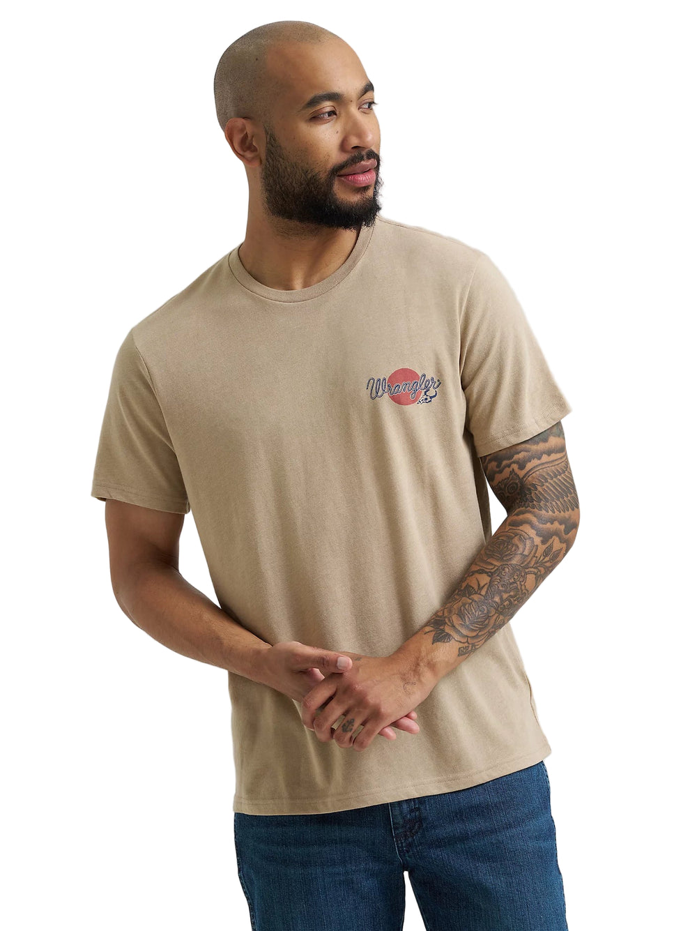 Wrangler - Mens Brown Trench Tee