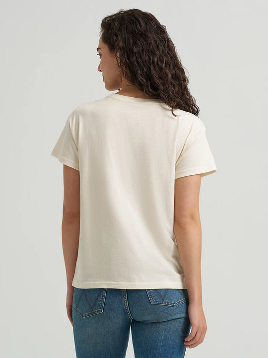 Wrangler - Womens Graphic Retro Ivory Tee