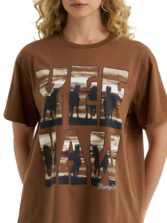 Wrangler - Womens Oversized Yee Haw Tee