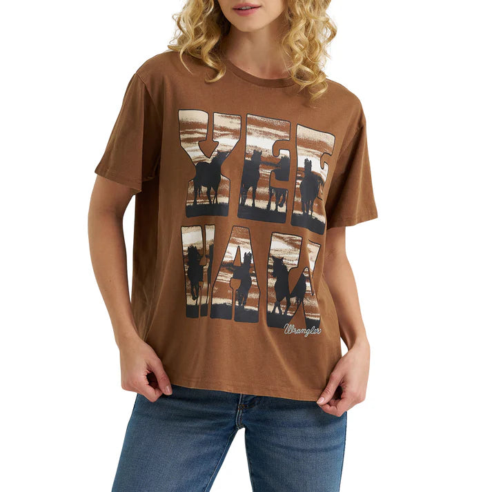 Wrangler - Womens Oversized Yee Haw Tee