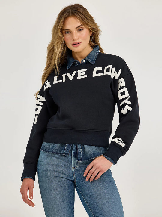 Wrangler - Womens Long Live Cowboy Sweatshirt