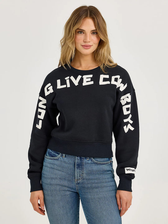 Wrangler - Womens Long Live Cowboy Sweatshirt