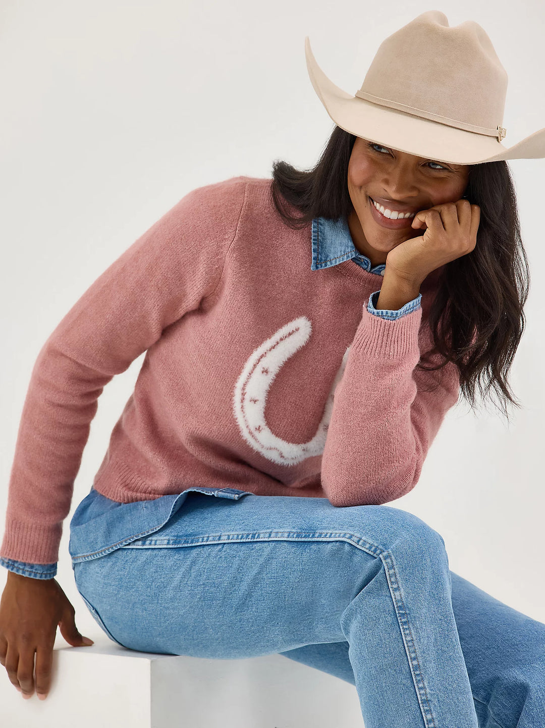 Wrangler - Womens Horseshoe Sweater