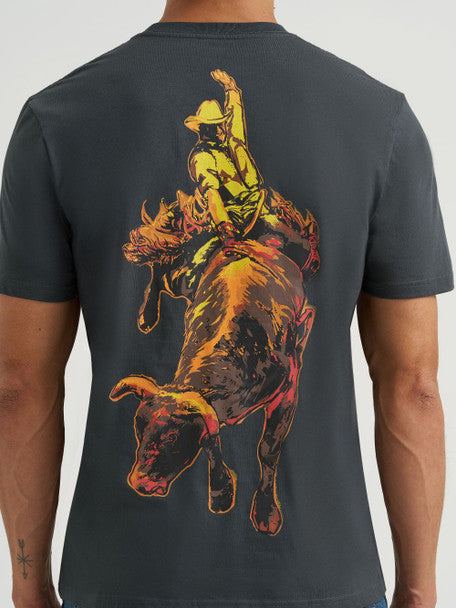 Wrangler - Mens Bucking Cowboy Graphic Tee