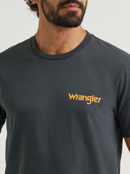 Wrangler - Mens Bucking Cowboy Graphic Tee
