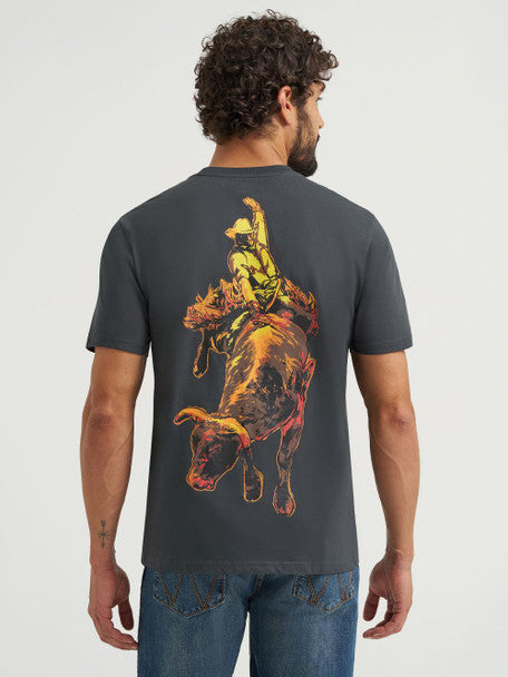 Wrangler - Mens Bucking Cowboy Graphic Tee