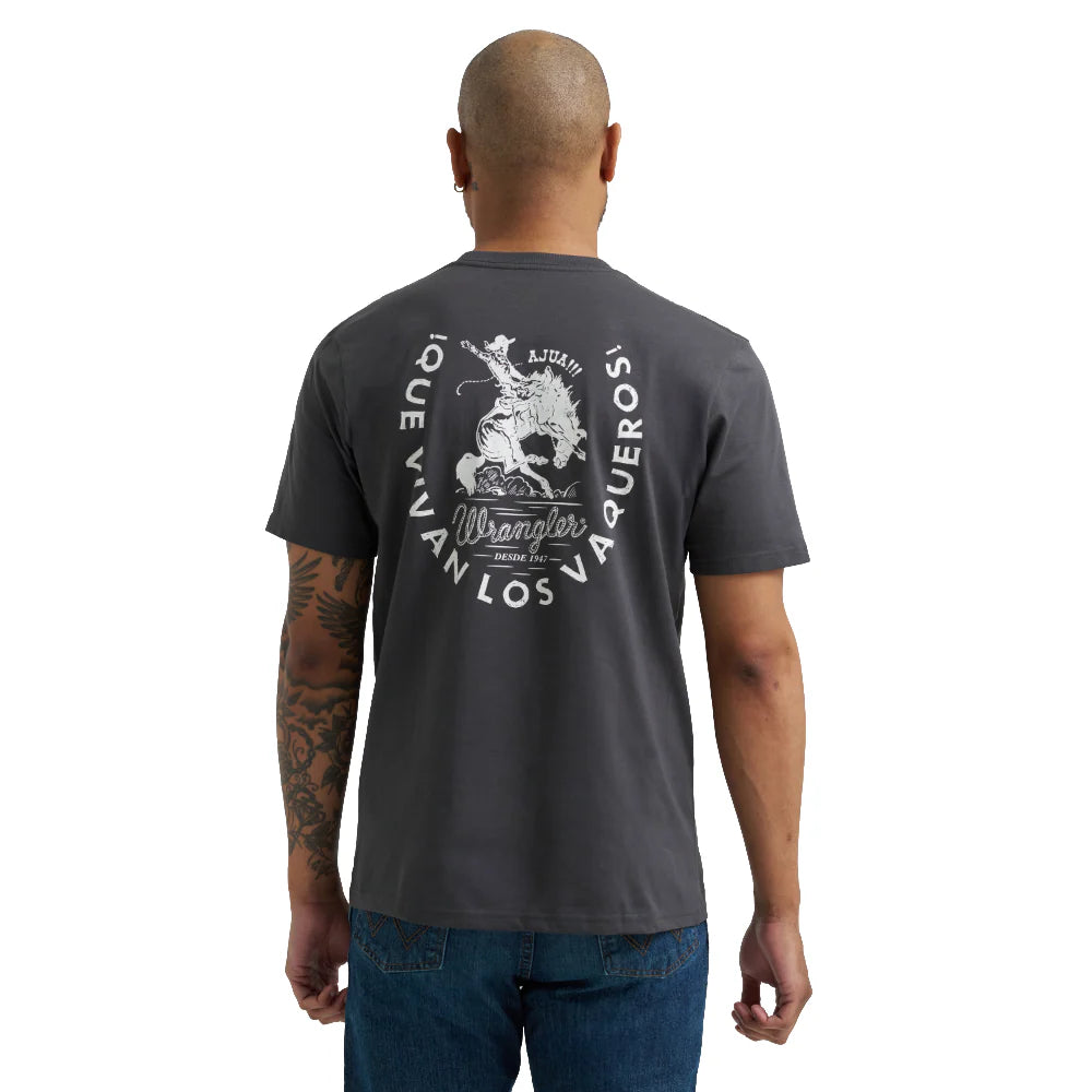 Wrangler - Mens Que Vivan Los Vaqueros Graphic Tee