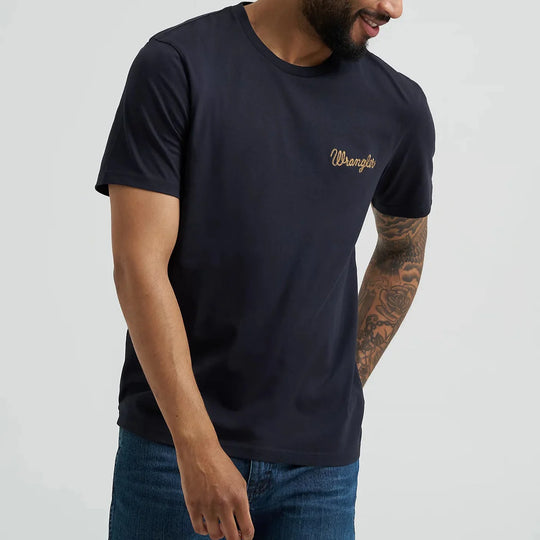 Wrangler - Mens Navy Graphics Tee