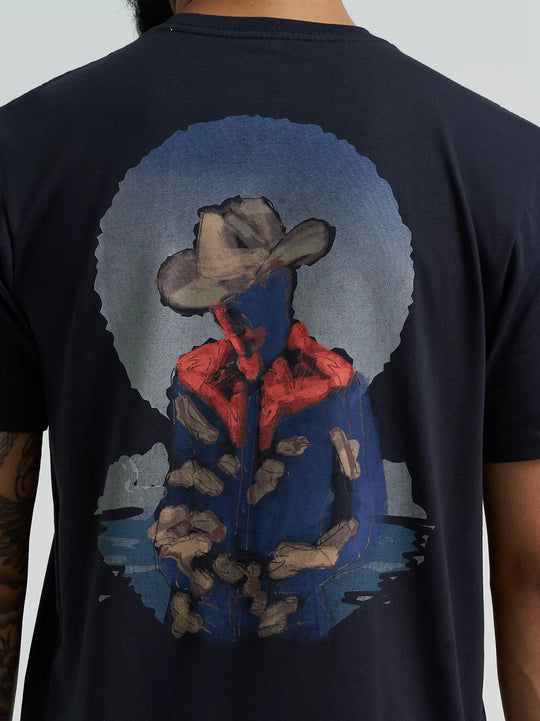 Wrangler - Mens Navy Graphics Tee