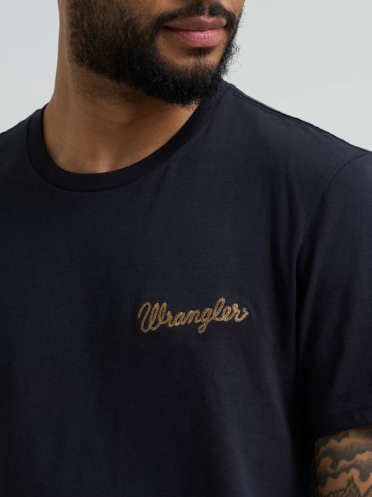 Wrangler - Mens Navy Graphics Tee