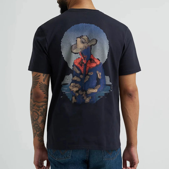 Wrangler - Mens Navy Graphics Tee