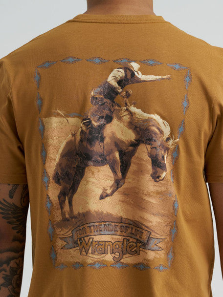Wrangler - Mens Tobacco Graphics Tee
