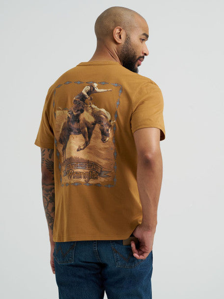 Wrangler - Mens Tobacco Graphics Tee