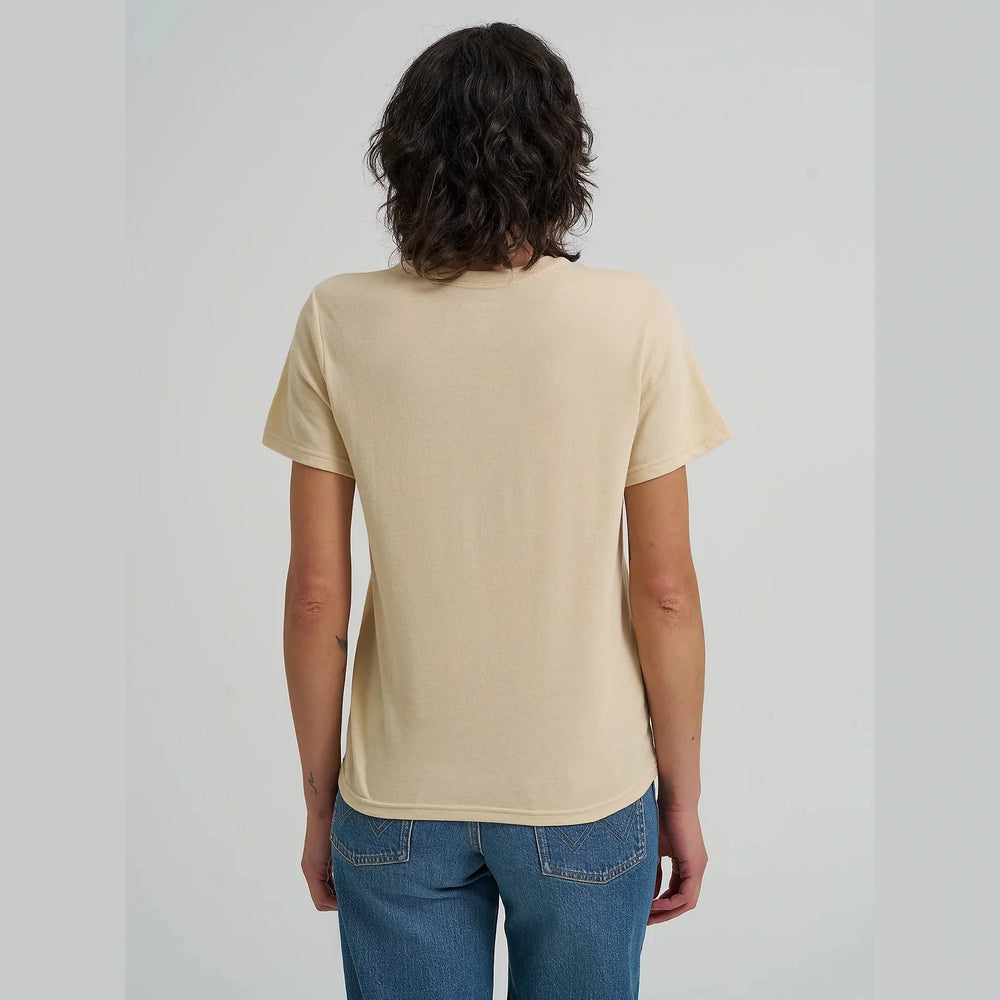 Wrangler - Womens Cream Longhorn Graphic Retro Tee