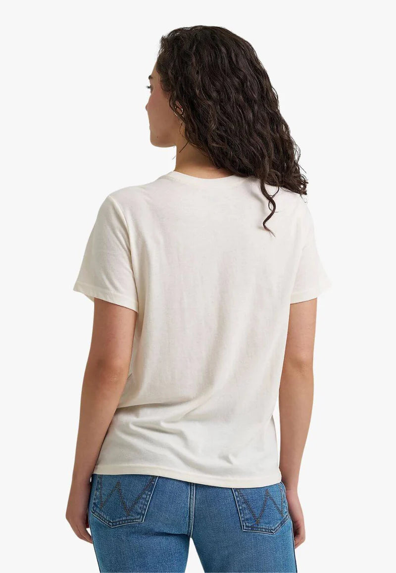 Wrangler - Womens White Graphic Retro Tee