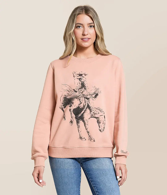 Wrangler - Womens Western Graphic Pullover