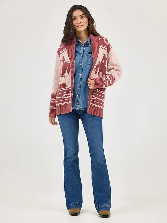 Wrangler - Womens Western Sweater Cardigan
