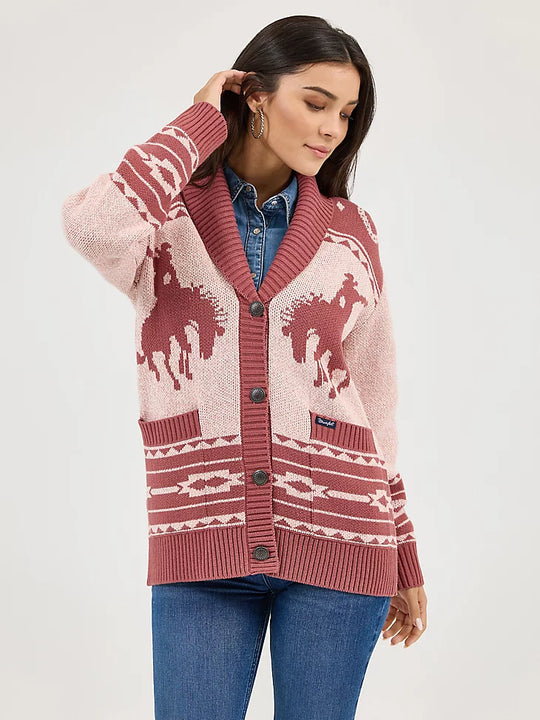 Wrangler - Womens Western Sweater Cardigan