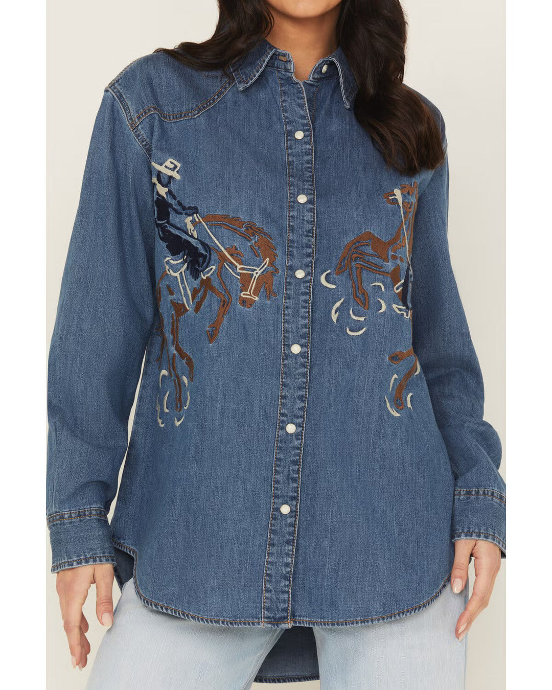 Wrangler - Womens Long Sleeve Denim Shirt