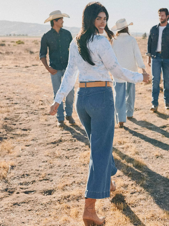 Wrangler - Womens Bespoke Wide Leg Crop Jeans