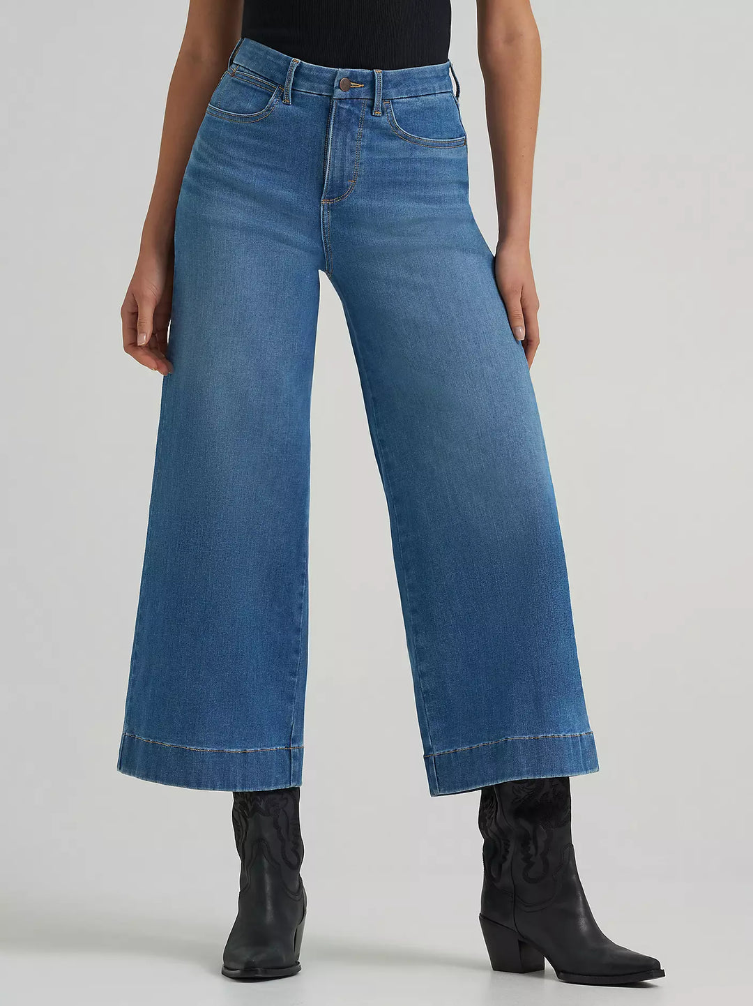 Wrangler - Womens Bespoke Wide Leg Crop Jeans