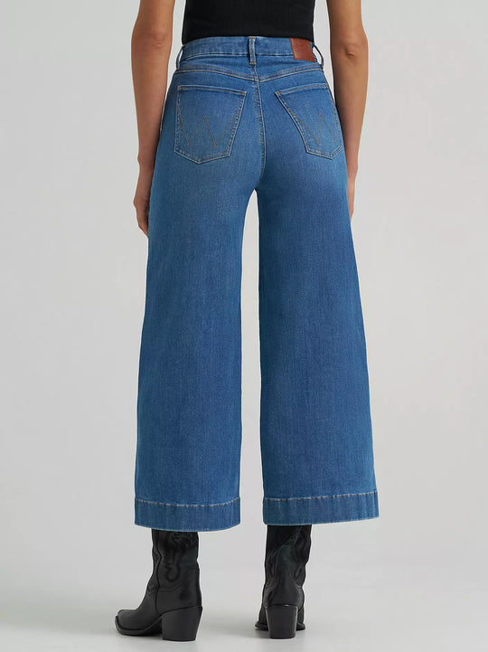 Wrangler - Womens Bespoke Wide Leg Crop Jeans
