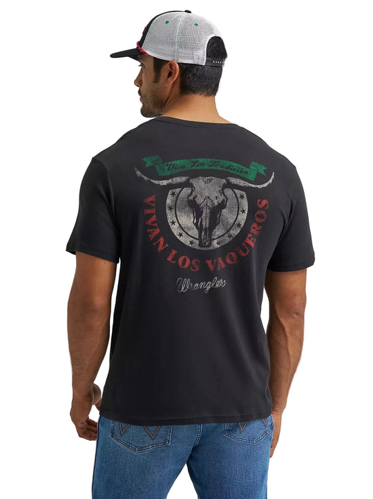 Wrangler - Mens Black Viva La Tee