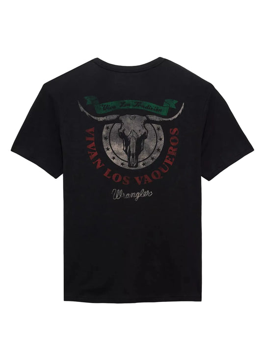 Wrangler - Mens Black Viva La Tee